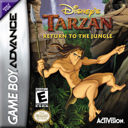 Tarzan Return to the Jungle box art for GameBoy Advance